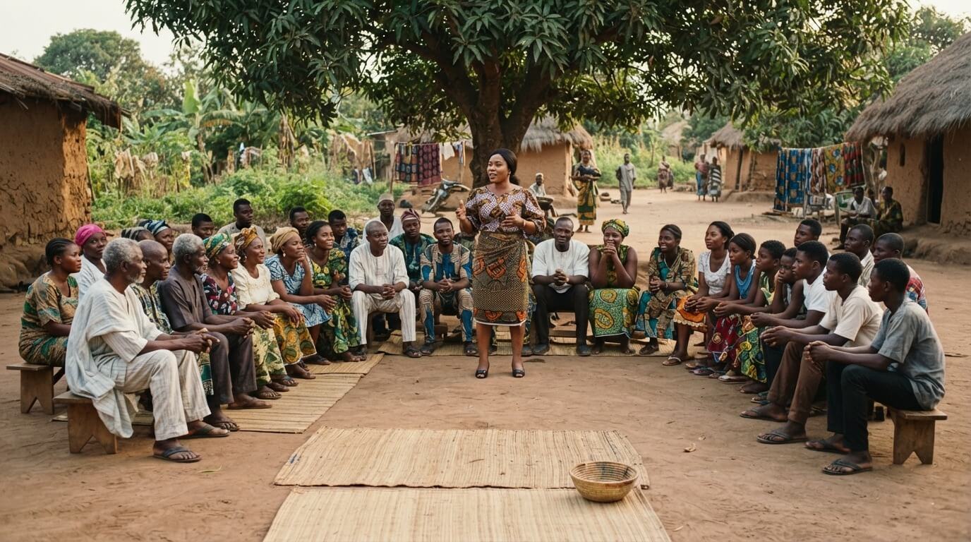 Peace dialogue and community mediation session